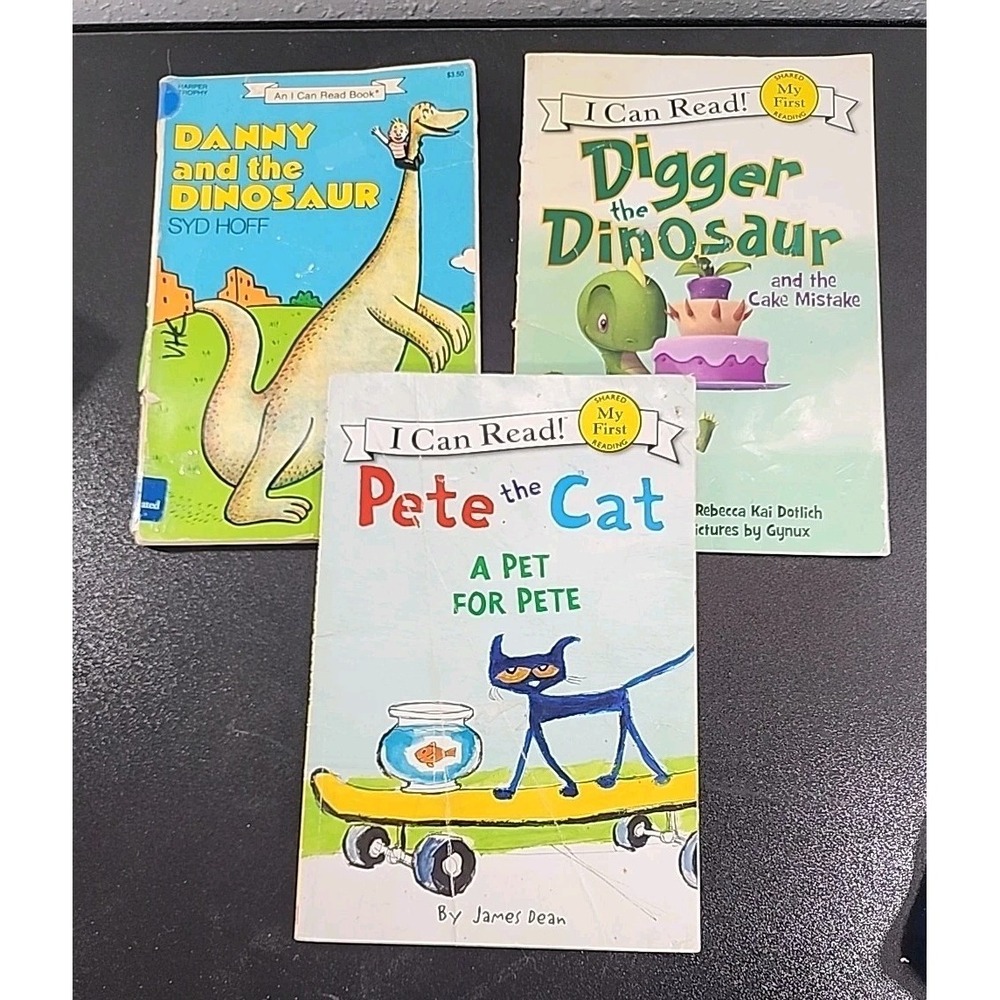 Lot Of  I Can Read Books, Danny And The Dinosaur, Pete The Cat,‎ Digger The Dino